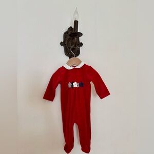 Mayoral Velvet Baby Onesie – Size 2–4M, Elegant Floral Detail